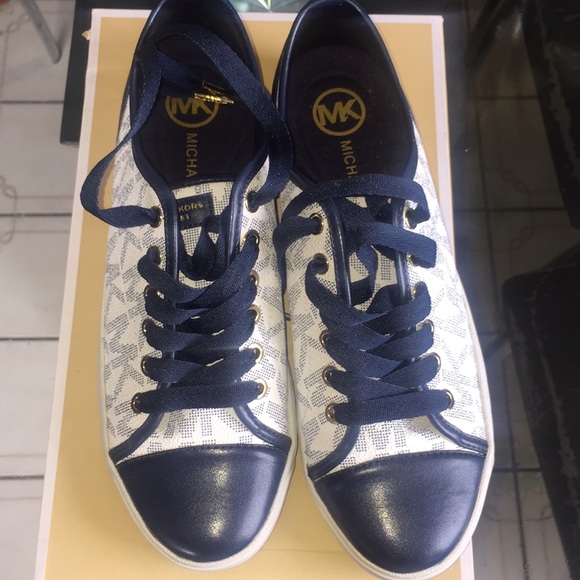 michael kors navy blue sneakers